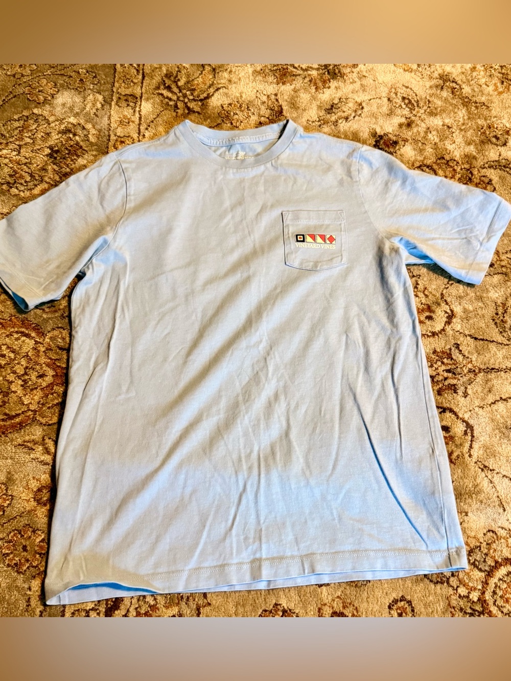 Vineyard Vines Light Blue Pocket Tee - Boy’s Casual Shirt